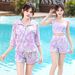 Women's Three-piece Swimsuit, Plus-size, 100kg Conceals Body Fat, Slimming, Conservative, Extra-large, Suitable For_ecoleips.com