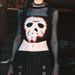 Summer Sexy Patchwork Mesh Top for Women European And American Style Hot Girl Fashion Gothic Clothing Wholesale_ecoleips.com
