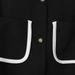 Women's Clothing Fashionable Elegant Stitching Slim Waist Contrast Color Sleeveless Vest_ecoleips.com