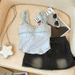 American-style Sexy Top Pure Allure, Lace Halter Neck, Low-cut Camisole For Women, Summer, With Chest Pads, Sexy,_ecoleips.com