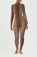 K New Round Neck Long Sleeved Printed Jumpsuit For Fashionable Women's Nightclubwear_ecoleips.com
