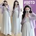 Autumn New Korean Fashion Knitted Patchwork Two-Piece Maternity Dress_ecoleips.com