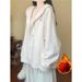 Korean-style High-end Knitted Cardigan Women, Mink Plush Sweatshirt, Fleece-lined Jacket, New Style For Petite Women In_ecoleips.com