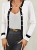 Women's Fashionable Button Down Cuff Fit Blazer Cardigan Top European American Style Best Selling Jacket_ecoleips.com