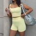 Women's Clothing Women's Y2K Sporty Style Two Piece Set Design Spring Summer Tank Top And Shorts Outfit For Formal & Casual For Women_ecoleips.com