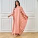 YLL04 Middle East Foreign Trade Abaya Muslim 2024 Summer New Street Fashion Elegant Long Robe Dress For Women_ecoleips.com