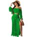 TS938 New Women's Casual Mesh Tassel Beach Dress Two-Piece Set_ecoleips.com
