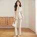Sophisticated Pink Three Piece Suit Vest Set for Women Flattering Fair Skin Business Host/Beauty Industry Work Uniform Spring/Autumn Summer_ecoleips.com