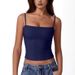 European And American Cross-border Adjustable Thin Strap Camisole, Solid Color, Slim-fit, Cropped, Tight-fitting, Spicy_ecoleips.com