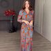 Summer Slim Fit Women's Clothing Set Retro European American Style Print_ecoleips.com