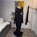 Women's Elegant Fashion Pleated Evening Dress Slanted Neck Long Style European And American Design Autumn New Arrival_ecoleips.com
