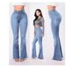 Women's Clothing High-Waisted Women's Stretch Jeans Wide Leg Stretch Denim Flared For Formal & Casual For Women_ecoleips.com