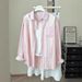 Women's Textured Thin Sunscreen Shirt Loose Fit Casual Long Sleeved Top Versatile Sweet Niche Style_ecoleips.com