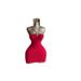 Women's Clothing American Style Sleeveless Strapless Halter Dress With Rhinestone Bow For Women Short Skirt_ecoleips.com