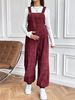K Maternity Pants With Adjustable Waist And Fashionable Loose Shoulder Straps_ecoleips.com