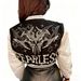 Women's Clothing Women's Double Layer Ribbed Woolen Baseball Jacket Style Full Position Print Autumn Winter_ecoleips.com