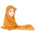 Women's Clothing Solid Color Women's Scarf Hat Versatile Malaysia Scarf Muslim Headscarf Hat_ecoleips.com