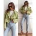 Women's Clothing New 2024 Fashion Suit Collar Plaid Printed Wool Coat_ecoleips.com