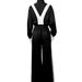 Women's Clothing Women's Trendy Two Piece Suit Zipper Waist Collage Contrast Color Oversized Super Fat For Formal & Casual_ecoleips.com