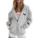 Women's Street Style Trendy Printed Hooded Sweatshirt Long Sleeved Loose Fit European American New 2025 Outerwear_ecoleips.com
