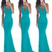 Women's Clothing Fashionable And Sexy Suspender Backless Long Skirts New Cocktail Party Evening Dresses_ecoleips.com