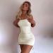 European And American Style Cross-Border Women's Tight-Fitting Solid Color Bodycon Strap Dress Summer Trendy Hot_ecoleips.com