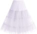 Boneless Wedding Dress Mesh Petticoat Violent Colorful Underskirt Puffy Tutu Half Skirt_ecoleips.com