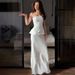 2025 Women's New Solid Color Sleeveless Tube Top And Bodycon Long Skirt Set_ecoleips.com