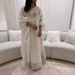 European And American Fashion Tassel Solid Color Bat Sleeve Long Distance Running Women's Clothing Dress Female_ecoleips.com