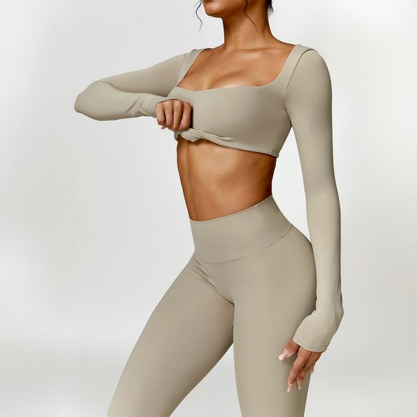 Diyun European American Y2K Style Yoga T-shirt Tight Pants Two-piece Set For Women, 2025 Autumn And Winter,_ecoleips.com