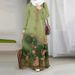 Women's Comfortable Breathable Maxi Dress Southeast Asian Style Printed Design Exclusive Wear for All Seasons_ecoleips.com