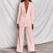 Women's Spring Summer Casual Blazer Suit Set - Professional Office Wear Stretch Comfort Fit Jacket & Pants Two-Piece For Business Travel_ecoleips.com