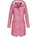 Women's Waterproof Hiking Jacket – Longline Windproof Outdoor Coat With Hood In Yellow/Green/Black/Blue/Pink_ecoleips.com