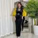 Modest Abaya Dress Elegant Velvet Zip-Up Robe Dress – Stylish Contrast Color Slim Fit Long Dress For Women, Perfect For Parties & Evening Events_ecoleips.com
