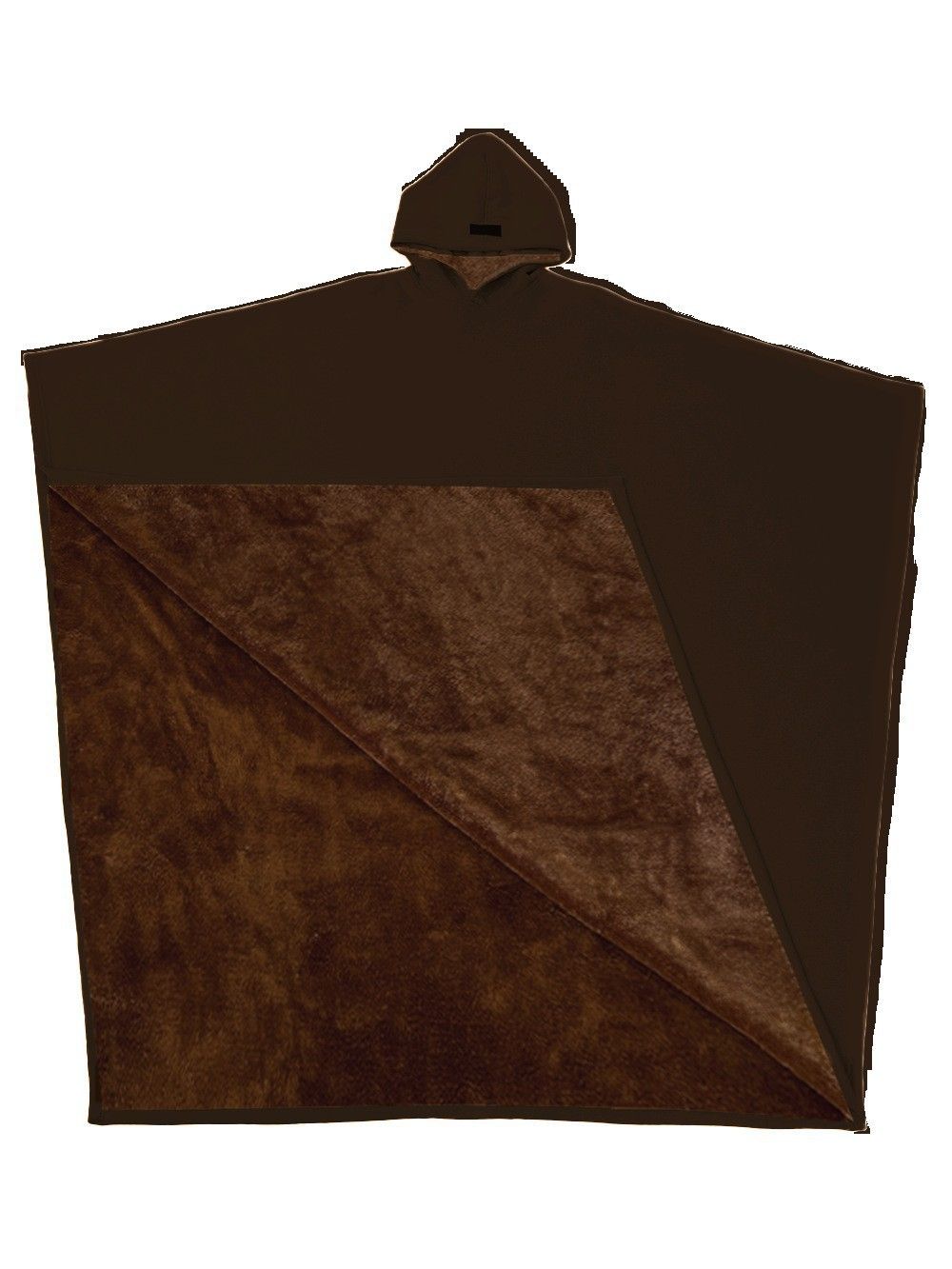 Unisex Punk Style Cape Hoodie With Button Closure - Oversized Polyester Fall/Winter Outerwear (One Size Fits Most)_ecoleips.com