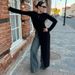 Talenza Fashion Split Long Dress Women's Solid High-Waisted Asymmetric Slim Sexy New Dress Elegant Party Looks Female Maxi Dress_ecoleips.com