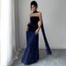 Women Elegant Strapless Floor‑Length Maxi Dress Vacation Party Dating Outfit_ecoleips.com