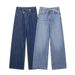 Women's Clothing Retro Slim Drape Straight Leg Floor Length Pants Trendy_ecoleips.com