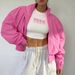 Women's Fashion Stand Collar Jacket Spring New Styl Loose Trendy Short Coat Top_ecoleips.com
