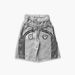 Unisex Casual Faux Two Piece Trendy Design Retro European American Style Shorts Dark Print Loose Fit Women's Clothing Bottoms_ecoleips.com