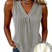 Women's plus Size Summer Plaid Tank Top Breathable Stretch Sleeveless Casual Wear Camisole_ecoleips.com