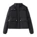 Women's Winter Hooded Puffer Jacket - Stylish Coat With Zipper Closure Oversized Fit Multiple Pockets Polyester Cotton Filling, Streetwear Fashion_ecoleips.com