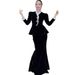 Velvet Two-Piece Set – Elegant Long Sleeve Dress & Blazer Outfit For Women (S-XXL, Black)_ecoleips.com
