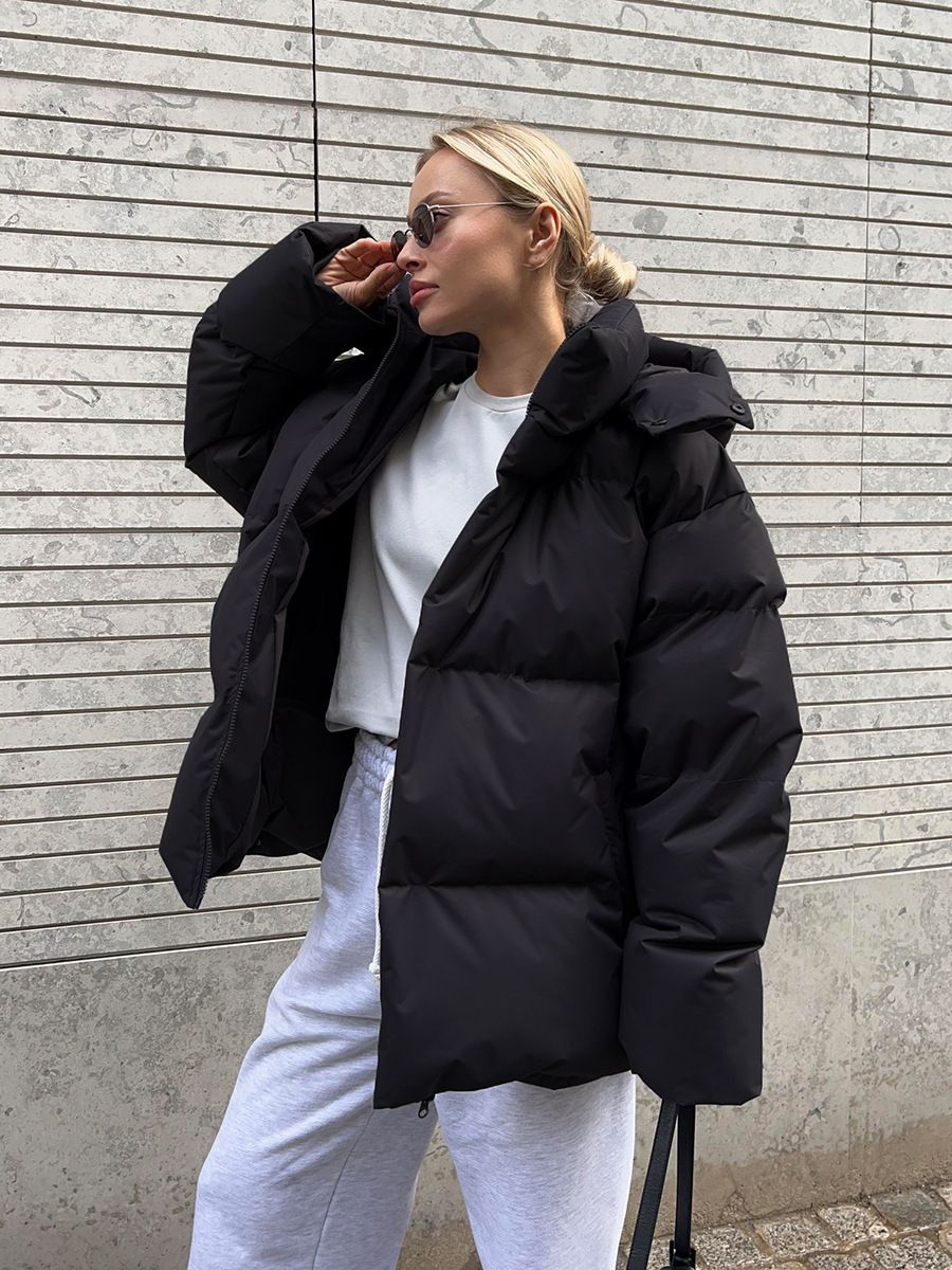 Padded Jacket Autumn And Winter European And American New Padded Jacket Women's Loose Padded Jacket Loose Coat Top_ecoleips.com