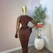 Women's European And American Style Long Dress Mesh Pleated with Spliced Long Sleeves Fashionable Elegant Available Now_ecoleips.com