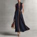 2026 Summer New Stand-up Collar Sleeveless Casual Contrasting Loose Dress_ecoleips.com