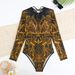 Women's Clothing Women's Sunscreen One Piece Swimsuit Style Sports Swimwear Modest Coverage, Beach & Pool Ready_ecoleips.com