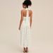 Summer New Women's Long Dress Halter Neck Lace Solid Color Open Back Strapless Waist European And American Style 2025_ecoleips.com