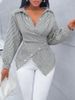 New Spring And Summer Fashion Sexy Versatile Striped Long Sleeve Women's Shirt_ecoleips.com