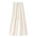 Suitable For All Seasons National Style Cotton Linen New Elastic High Waist Draped Casual Design Sense Niche Long Elegant Flowing Pants Skirt For_ecoleips.com